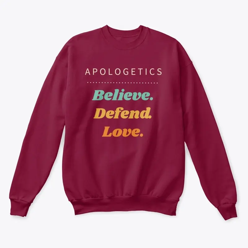 Hoodie: Believe. Defend. Love.